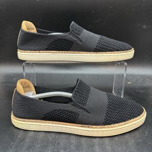 UGG Women's Size 9 Sammy Rib Knit Slip On Loafer Sneakers Black